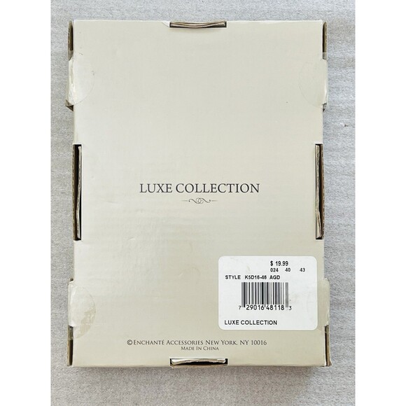 Luxe Collection Gold Tone Metal Picture Frame 4"x6" w/Champagne Rhinestones NIB - Picture 11 of 11